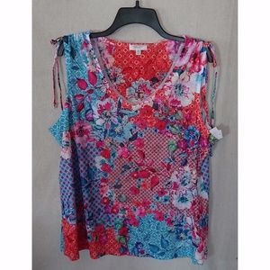 Floral Concepts Sleeveless Sublimation Top